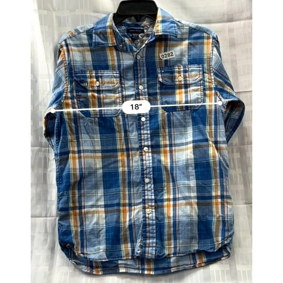 TOMMY HILFIGER, MEN SHIRT, long sleeve, SIZE XL (16-18), MULTICOLOR - Picture 4 of 9